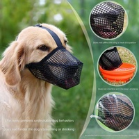 Nouveau masque anti-aboiement et anti-morsure pour animaux de compagnie, muselière respirante en tissu maillé pour chien