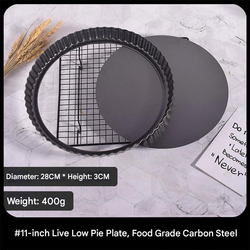 [Épaissie 28 cm] Assiette à tarte à fond vivant de 11 pouces