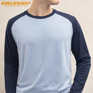 <span class=keywords><strong>Maglia</strong></span> Base Layer da <span class=keywords><strong>Uomo</strong></span> in Lana Merino 18.5 Mic 180gsm, 87% Lana 13% Nylon, Top per Attività all'Aperto - Product Image 3