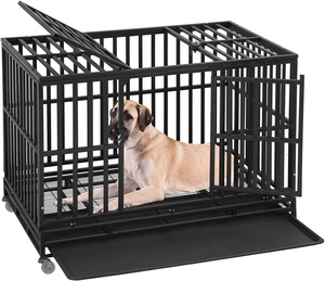 Jaula de Metal de aluminio <span class=keywords><strong>para</strong></span> mascotas, jaula barata <span class=keywords><strong>para</strong></span> <span class=keywords><strong>perros</strong></span>, venta al por mayor - Product Image 5