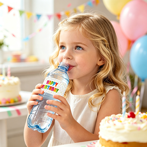 Étiquettes autocollantes imperméables personnalisées pour bouteilles d'eau de fête d'<span class=keywords><strong>anniversaire</strong></span>, 24 pièces, 8,6''x2'', vente en gros, directement de l'usine - Product Image 5