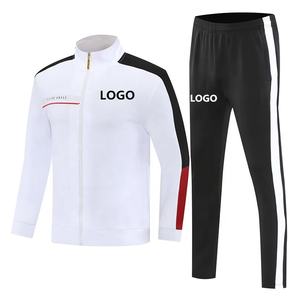 بدلة رياضية عالية الجودة بتصميم جديد للبيع بالجملة، سترات كرة قدم فاخرة بأكمام طويلة، طقم تدريب كرة قدم مع سروال - Product Image 1