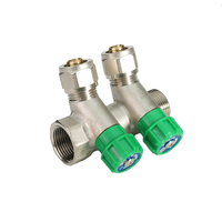 Bornic haute pression laiton Pex raccord manuel puissance eau chauffage collecteur boule Structure OEM personnalisable plomberie collecteur