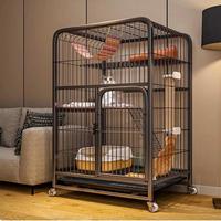 Villa pour chat en métal robuste en gros |   Cage pliable pour chat à 4 niveaux |   Habitat intérieur écologique pour animaux de compagnie destiné aux détaillants