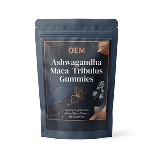 Gomitas de Ashwagandha, Maca y Tribulus Complex OEM ODM, 60 Unidades, Proveedor de Marca Privada al por Mayor - Product Image 1