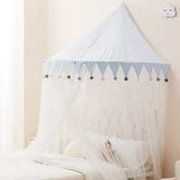 Princesse rose moderne design Queen Size pliable Polyester dôme moustiquaire tente de lit portable pour bébé pour enfants usage domestique
