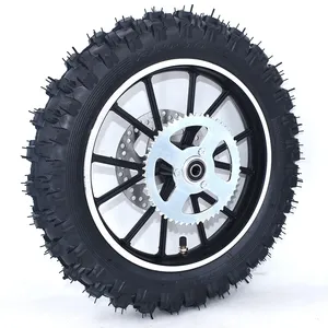 <span class=keywords><strong>Roue</strong></span> avant ou <span class=keywords><strong>arrière</strong></span> de 2,50-<span class=keywords><strong>10</strong></span> pouces, pneu de <span class=keywords><strong>10</strong></span> pouces, jantes en aluminium avec frein et pignon pour mini moto tout-terrain à essence ou électrique chinoise - Product Image 4
