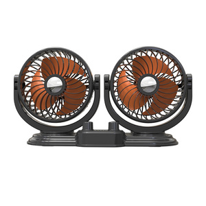<b>Fan</b> 24v <b>Fan</b> for Truck Dual <b>Heads</b> Car <b>Fan</b> 12V Car Circulation Cooling Accessories Vehicle Automotive USB F621 CE 5 Inch - Product Image 6