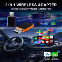 CP026-10 Callaway Universal In-Car Box Adaptor Nirkabel Serbaguna Koneksi USB-A Kontrol Suara untuk iPhone Android CarPlay
