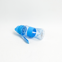 Bouteille d'eau portable réutilisable en plastique de haute qualité JWAY 350 ml pour enfants avec couvercle à paille et bec verseur, personnalisable avec logo, fabricant OEM/ODM