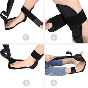 Yoga Stretching Strap Black High Elasticity For Leg Flexibility Training Unisex Fitness Body Shaping - Product Image 3