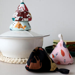 Tapa Triangular para Olla de Cocina Japonesa, con Aislamiento de Tela y Clip, para Cacerolas y Ollas Esmaltadas, Ecológica, Solo Lavar a Mano, Paquete de 2 - Product Image 3