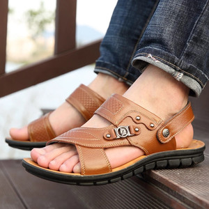 Herren Leders andalen Summer Classic Herren schuhe Hausschuhe Weiche Sandalen Herren Roman Bequeme Wanderschuhe S0524 - Product Image 2