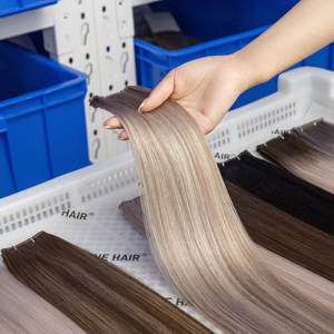 LeShine Genius Weft Remy Virgin, новые, завязанные вручную, для наращивания, для наращивания, двойные нарисованные, связанные вручную, гениальные утки - Product Image 2