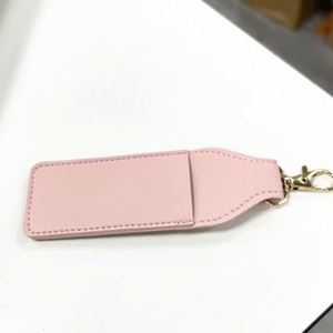 Portable Pu Holder With Keychain Lip Balm Case Travel Makeup Lipstick <b>Bag</b> - Product Image 5