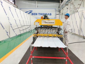 아연 도금 지붕 타일 상자 프로파일 루핑 시트 롤 성형 기계 - Product Image 6