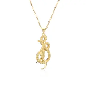 Collier pendentif d'animaux en or avec serpent, multi-design, bijoux, haute qualité, offre spéciale