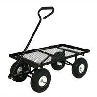 Chariot de utilitaire en aluminium, avec côtés pliants et doublure, capacité de 400 lb