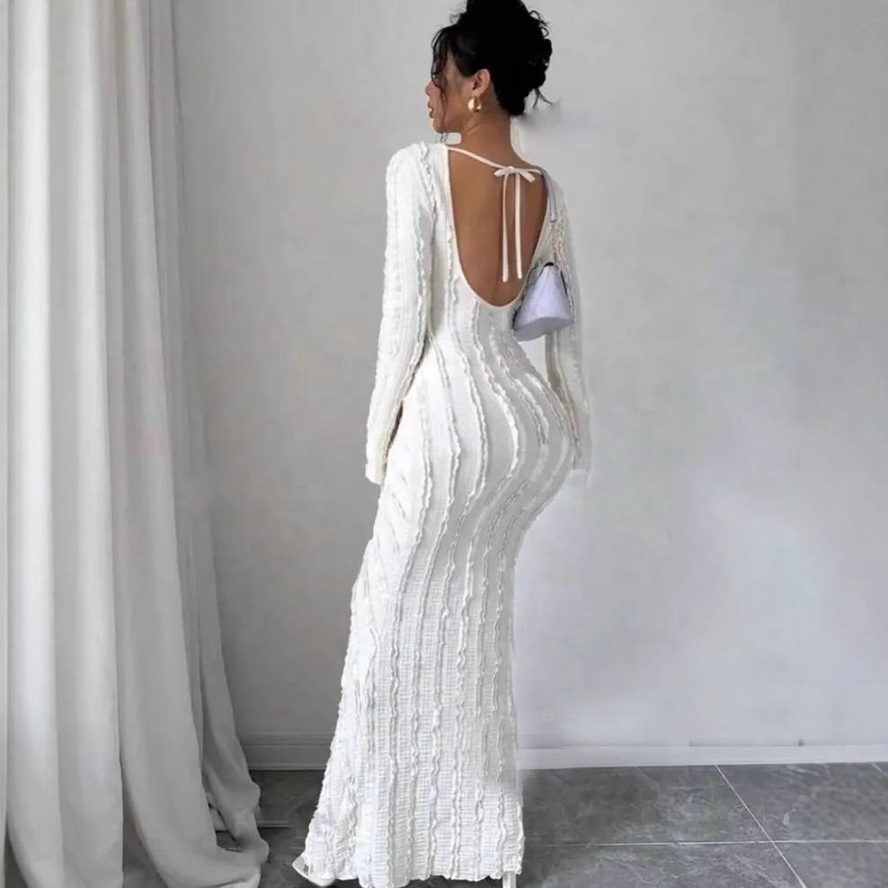 long dresses white for woman elegant