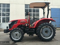 Traktor Diesel High Lift LTB804 80HP 4WD dengan Kemudi Hidrolik Penuh untuk Penanganan Bale Loader beserta Lampiran