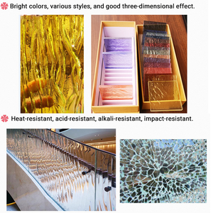 Verre décoratif formé au four en verre fondu trempé 3D ultra clair pour la conception intérieure - Product Image 6