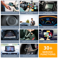 Cable de Interfaz ENET OBD de Cabeza Cuadrada para Codificación de la Serie BM F, Escáner OBD2 Compatible con Funciones Ocultas