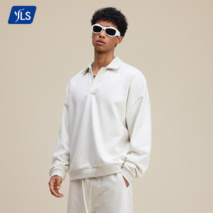 YLS3039 <span class=keywords><strong>felpa</strong></span> <span class=keywords><strong>Polo</strong></span> personalizzata pronta per l'allenamento <span class=keywords><strong>con</strong></span> spalle cadenti e Design Lifestyle Fitness - Product Image 1