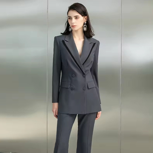 Abito classico professionale da <span class=keywords><strong>donna</strong></span> grigio secco semplice moda avanzata estate traspirante - Product Image 3