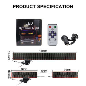 Écran d'affichage LED dynamique flexible en gros, télécommande RGB, panneau matriciel LED Demon, yeux de démon, camion, remorque, 12V 5W - Product Image 2