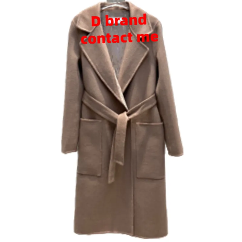 Candice 2022 in stock famous brand clothing wool luxury designer winter long coat for women