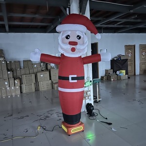 Le <span class=keywords><strong>film</strong></span> gonflable d'air du père Noël agitant les mains en agitant la publicité extérieure Le <span class=keywords><strong>film</strong></span> d'air gonflable peut être personnalisé logo gonflable - Product Image 1