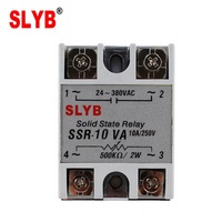 Relais statique monophasé AC de bonne qualité, 10A, régulateur de tension SSVR-10VA/SSR-10VA, réglable, protection SLYB