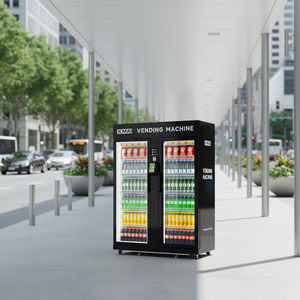 Distributeur automatique intelligent XMAI AI Vision 1500L avec double porte vitrée, paiement sans espèces, réseau 5G et surveillance à distance pour boissons et en-cas - Product Image 1