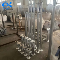 Étai métallique à réglage rapide, réglable en hauteur par broche télescopique, pour coffrage et soutènement, réutilisable pour les travaux de construction en béton