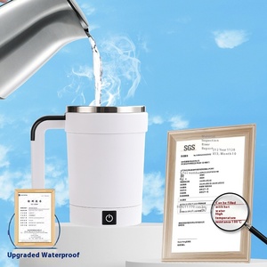 Mới xuyên biên giới thép không gỉ USB xách tay Cà Phê/Milkshake/tập thể dục protein lắc cốc điện tự động trộn nhiệt độ - Product Image 6