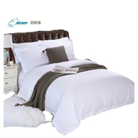 Parure de lit moderne Nobility 100 % polyester, comprenant draps, jupe de lit et housse de couette, 300 fils/cm², personnalisable, toutes saisons