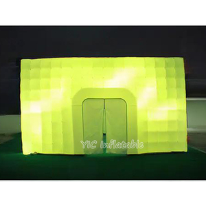 Bán Hot <span class=keywords><strong>LED</strong></span> <span class=keywords><strong>Inflatable</strong></span> Yoga Dome Cube Lều kích thước tùy chỉnh inflatables nhà <span class=keywords><strong>Inflatable</strong></span> hộp đêm lều cho các sự kiện - Product Image 3