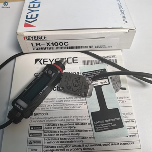 เซ็นเซอร์เลเซอร์ KEYENCE LR-X100C รุ่น LR-X แบบมาตรฐาน ขั้วต่อ M8 ระยะตรวจจับ 100 มม. สำหรับระบบอัตโนมัติในโรงงาน LR X100C - Product Image 1