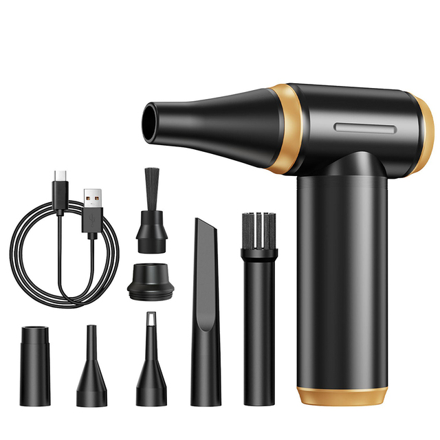 Handheld Turbo Jet Fan Powerful Blower Mini Air Duster for Car Keyboard Cleaning