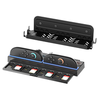 Support mural tout-en-un pour console Nintendo Switch 2 avec station de charge double pour manettes et support de rangement pour cartes de jeu pour Switch 2