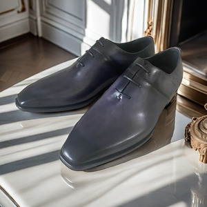 Chaussures Oxford officielles de <span class=keywords><strong>luxe</strong></span> pour hommes grande taille, grandes marques, cuir de vache <span class=keywords><strong>italien</strong></span> véritable, fabricants de chaussures habillées pour hommes - Product Image 1