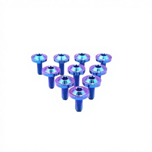 Vis de machine à tête ronde Torx en titane M4 M5 M6, filetage métrique et impérial standard, fixations revêtues pour vélos, motos et voitures - Product Image 3