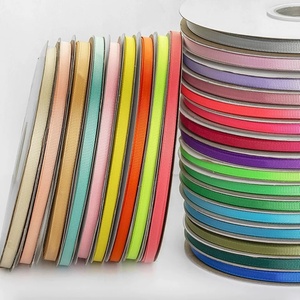 Pita Grosgrain Dua Sisi Lebar 6mm Gulungan 100 Yard Ramah Lingkungan 100% Poliester Pembungkus Kado Kerajinan Pita Buatan Tangan DIY Pesta - Product Image 2