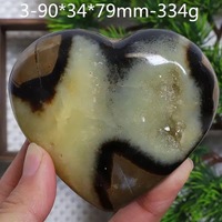 Vente en gros de sphères de cristal naturel septarien de haute qualité, pierres de guérison, pierres de paume en forme de cœur pour la décoration
