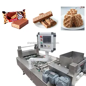 Mesin pembuat Wafer penjualan terbaik lini produksi Wafer otomatis Biskuit mesin pembuat wafel/lini produksi pembuat wafel