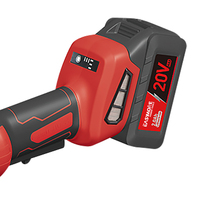 Meuleuse d'angle sans fil industrielle de haute qualité, 20V, batterie Li-ion, vitesse variable, 115/125mm, pour la découpe du bois