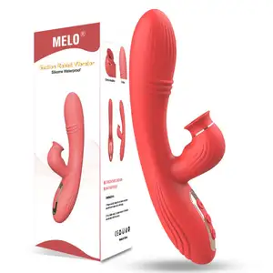 Venda quente Coelho Vibrador Com Sucção Masturbador Vagina GSpot Estimulador 5 Chupando Vibração Dildo Massager Brinquedos Sexuais Para A Mulher