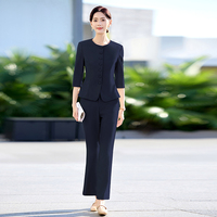 Nouvelle Collection Printemps-Été 2025 : Tailleur Professionnel Haut de Gamme pour Femme avec Manches Courtes – Robe de Travail Chic