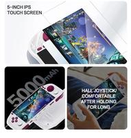 Console de jeu portable Arcade E6MAX Écran tactile IPS de 5 pouces 4 + 32 Go 5000mah Prise en charge du système Android 13 Console de jeu vidéo Wifi 5G