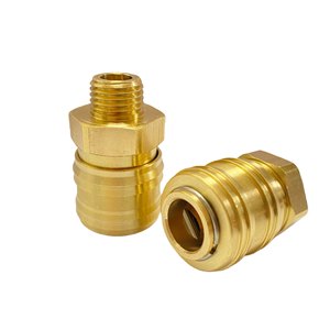 Raccordo Rapido Pneumatico in Ottone Tipo Tedesco G1/4 per Compressori e Utensili ad Aria, Vendita Calda - Product Image 2